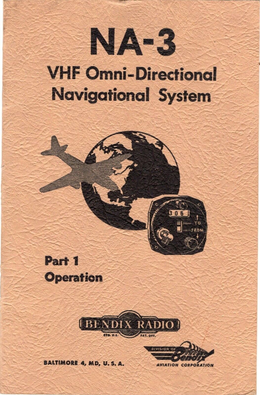 Post-WW2 Era NA-3 VHF Omni-Directional Navigational System Books 1 and 2