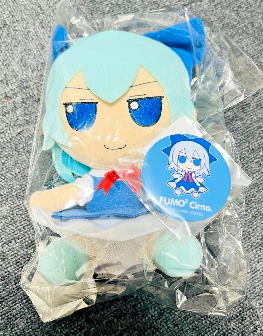 Touhou Project Cirno Ver.1.5 Plush Doll w/Badge Fumo fumo Series 42 Gift NEW