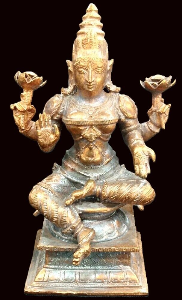 Goddess Laxmi / Lakshmi Idol In Pure Solid Copper