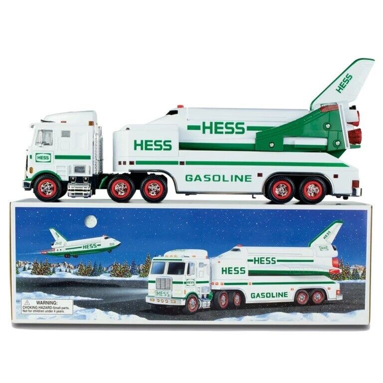 Mint Condition 1999 Hess Truck and Space Shuttle With Satellite New In Box