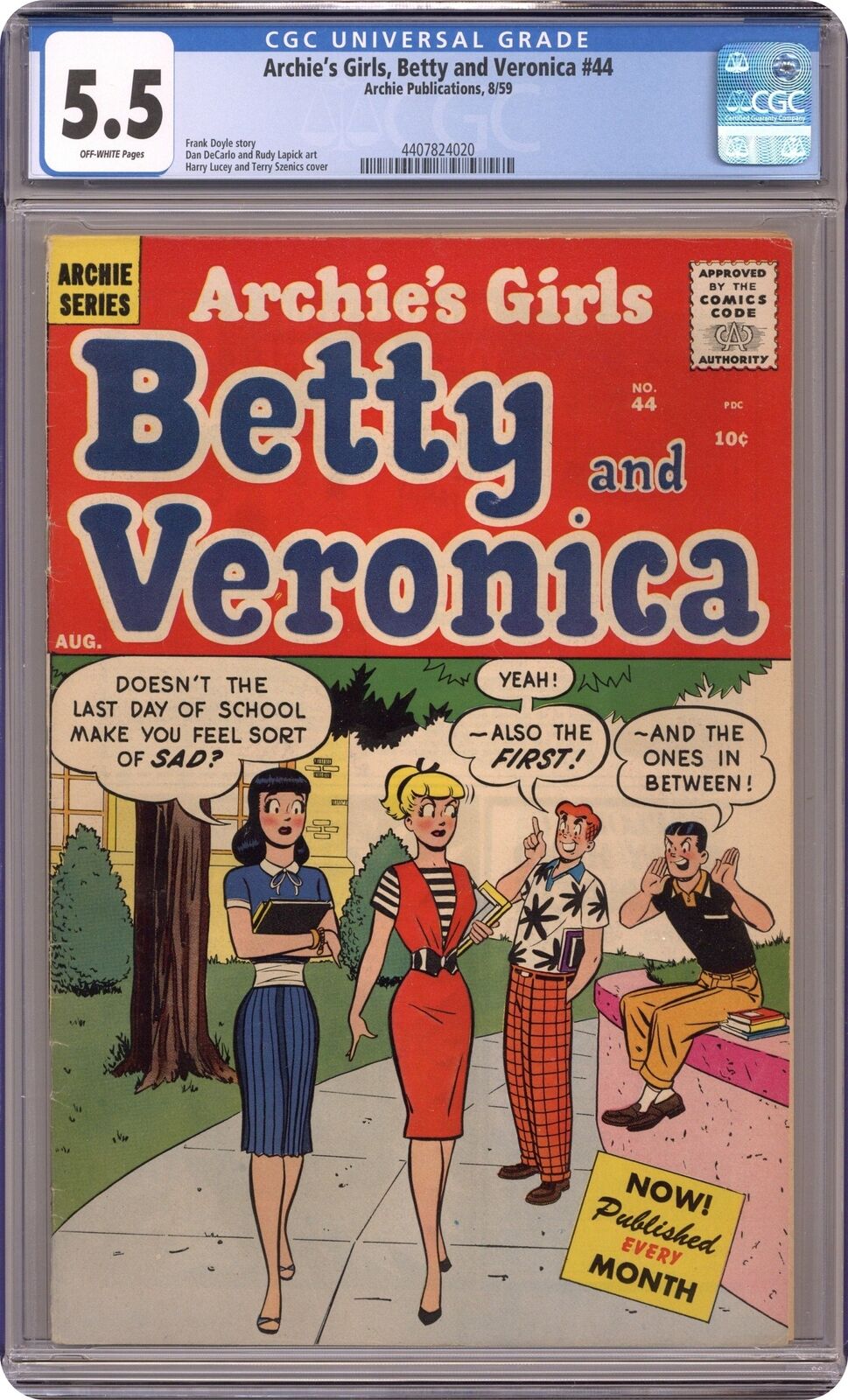 Archie's Girls Betty and Veronica #44 CGC 5.5 1959 4407824020
