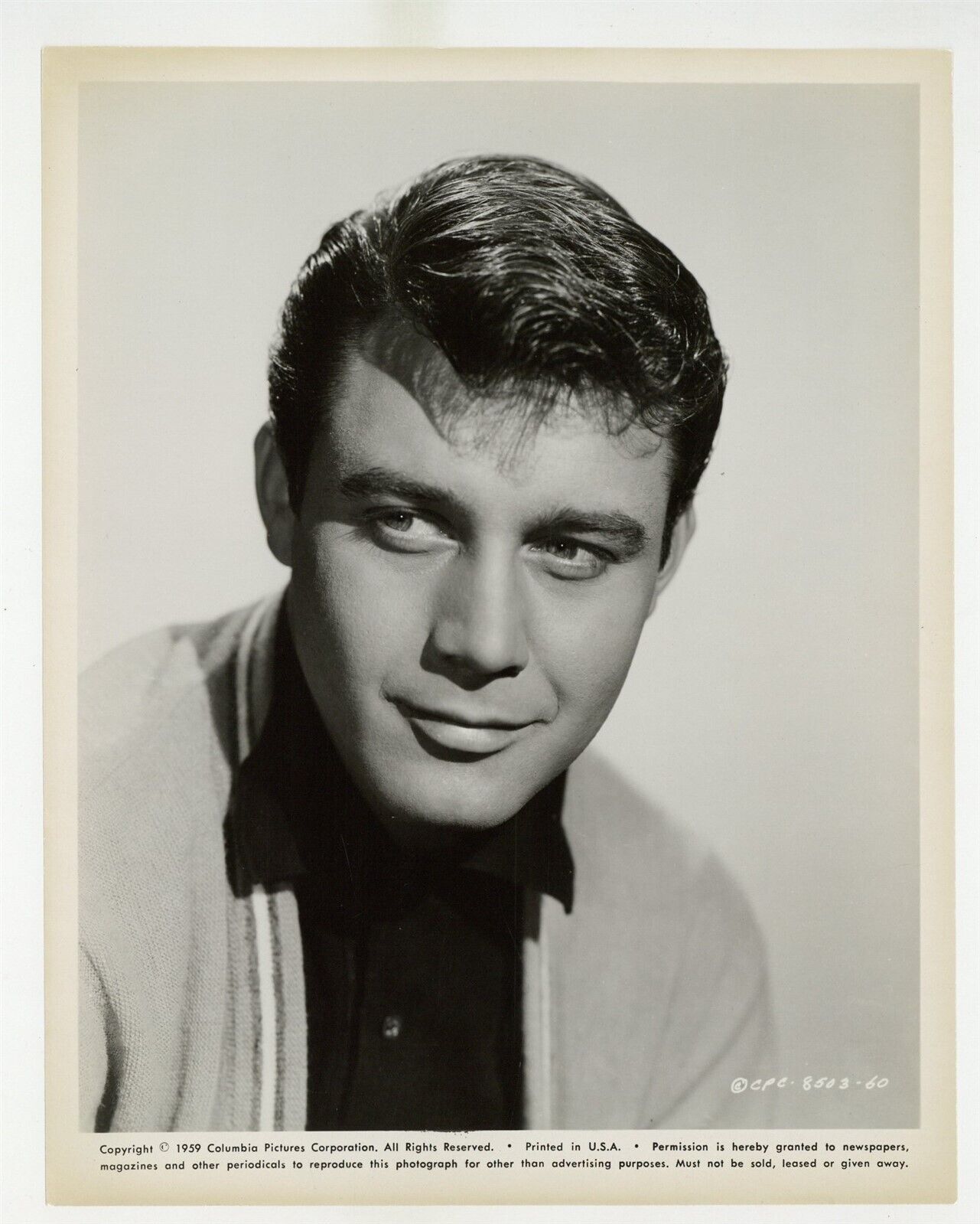 Michael Callan 1959 Original Portrait Photo 8x10 West Side Story Handsome J10554