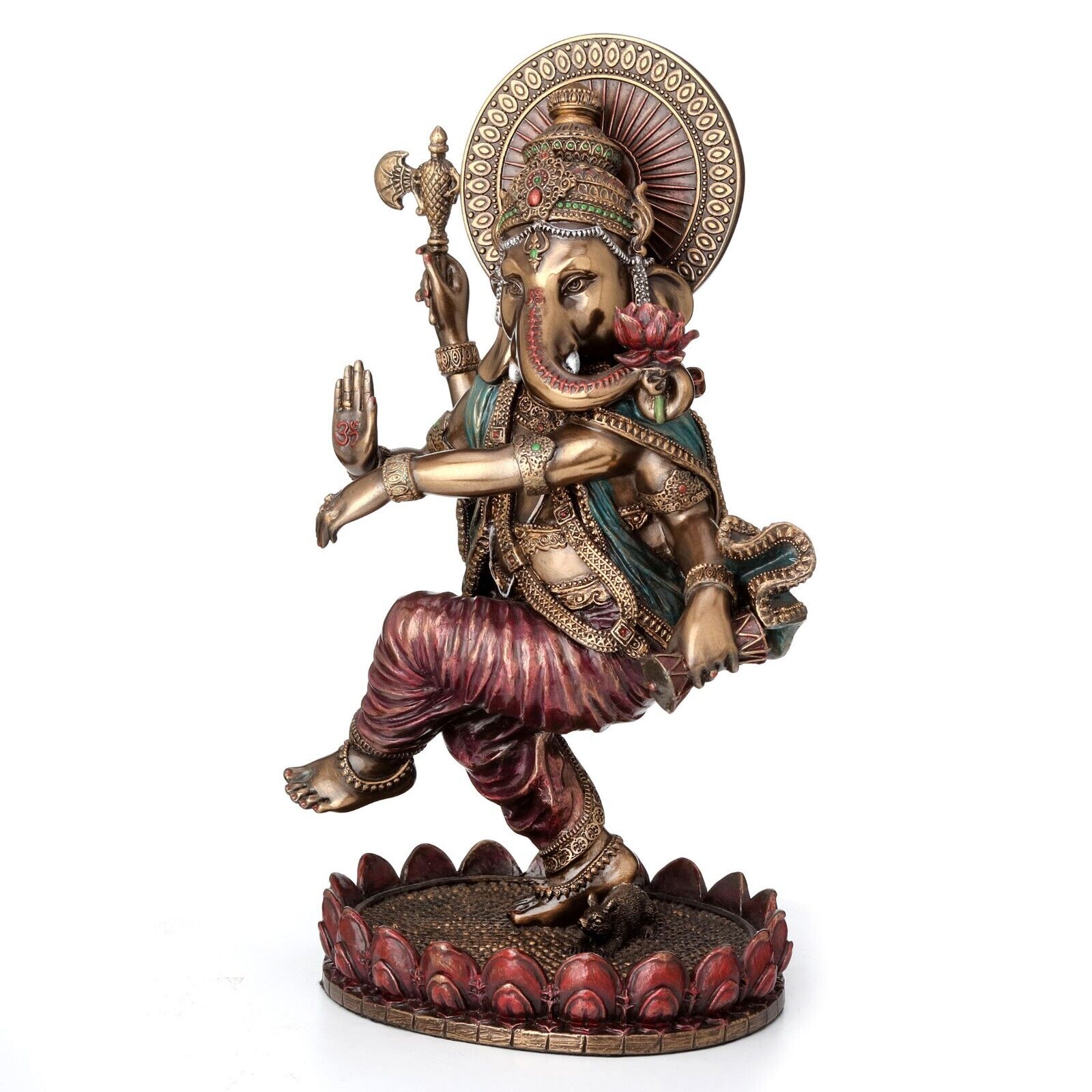 Dancing Ganesha Statue Hindu Elephant God Figurine