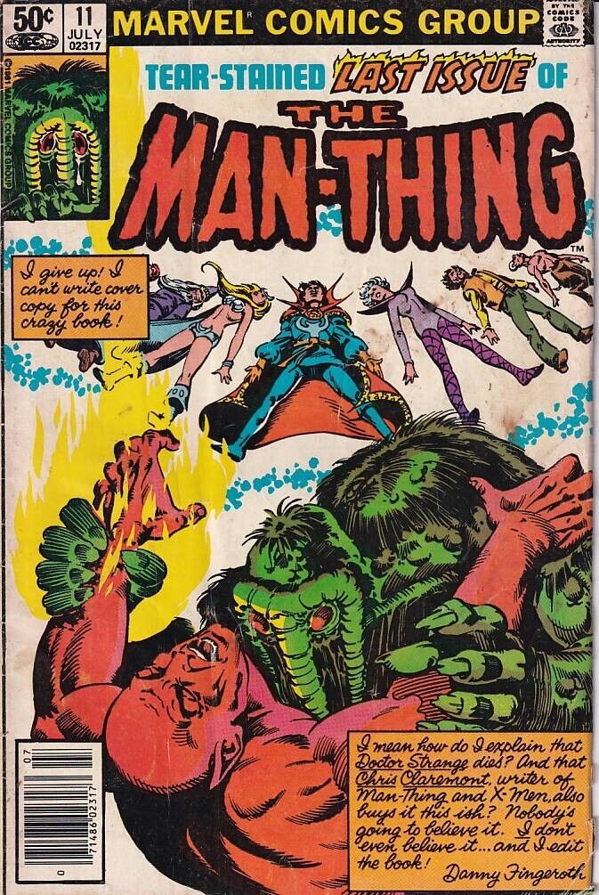 43767: Marvel Comics MAN-THING #11 VG Grade