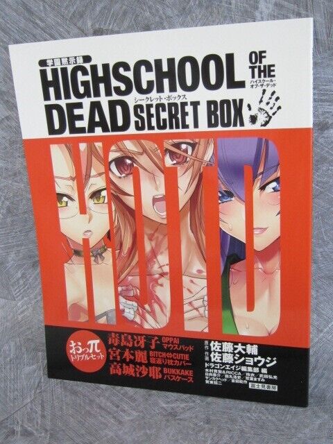 HIGHSCHOOL OF THE DEAD Secret Box w/Free Gift Ltd Art Set Book Shoji Sato Japan