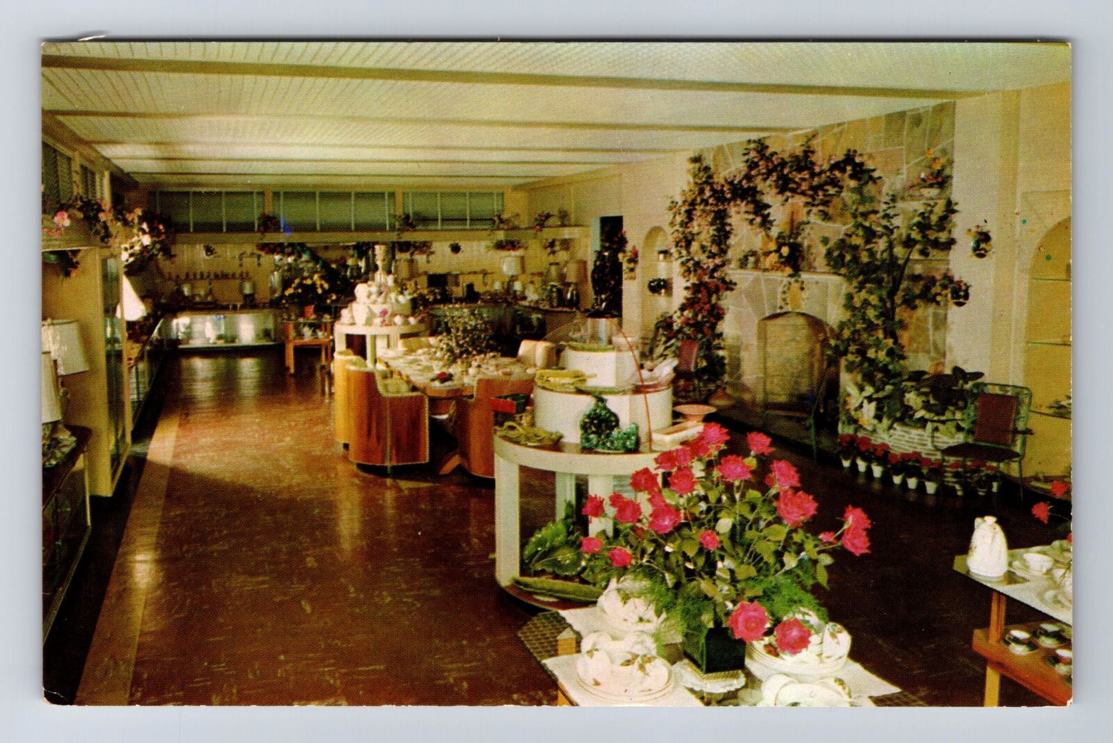 Providence RI-Rhode Island, California Artificial Flower Co Vintage Postcard