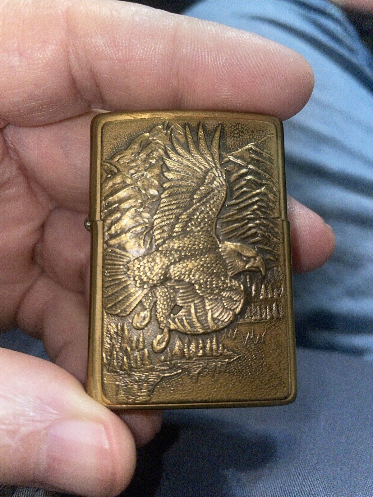 zippo American Eagle Brass 2000