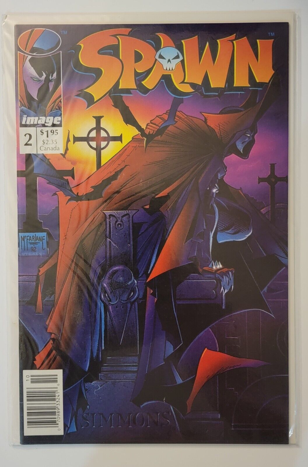 Spawn Image Comic #2 1992 Bagged and Boarded VF-NM