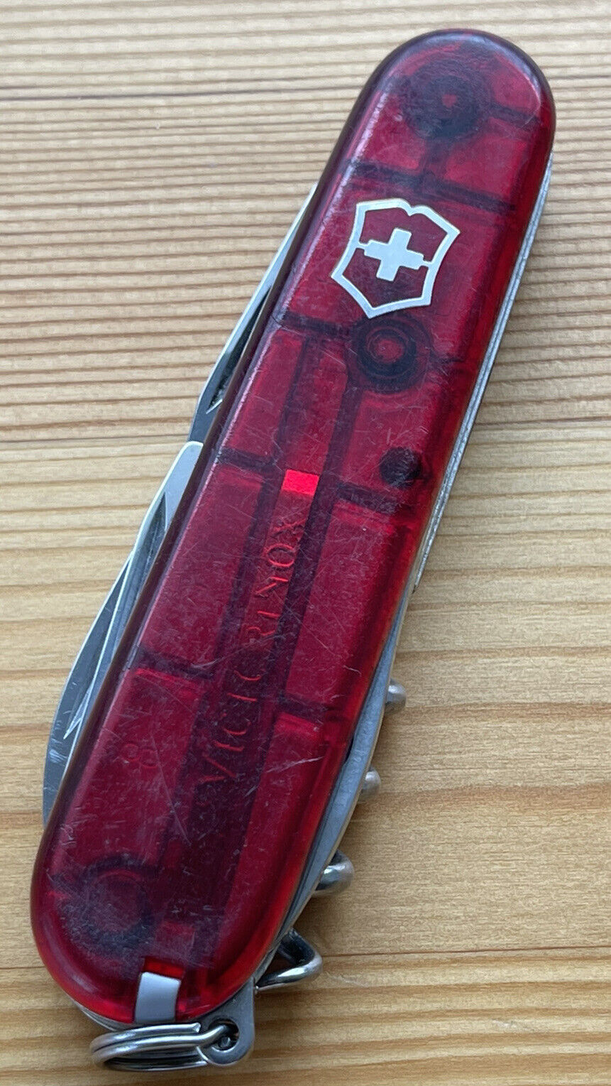 Victorinox  SPARTAN with NAME printed on back 91mm Swiss Army Knife Nice Snap