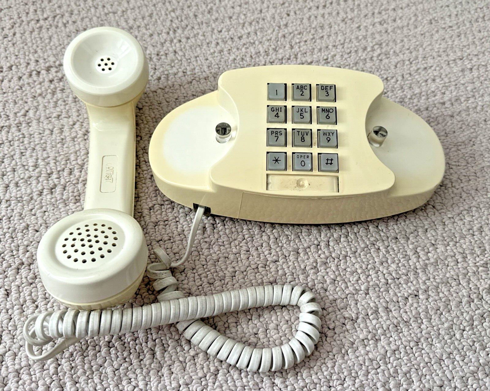 NICE Vintage Cream AT&T Signature Princess Touch Tone Desk Telephone Phone