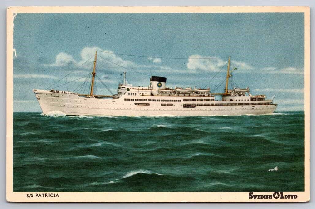 eStampsNet - SS Patricia Swedish Lloyd Steam Ship Postcard
