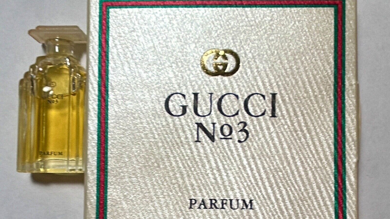 Gucci No 3 Parfum 0.14 Fl Oz 3ml Miniature Perfume  Vintage plus Lululemon BONUS