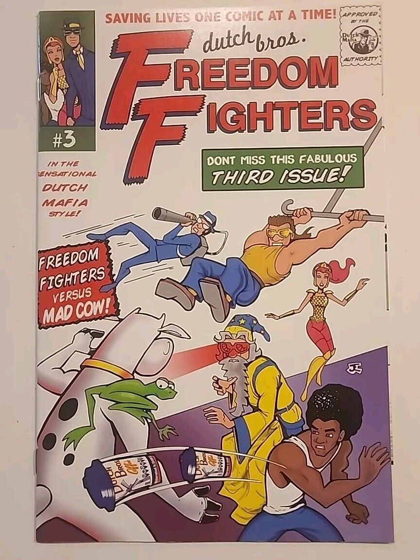 Rare Dutch Bros. Freedom Fighters #3 Comic Book / NM-VF / Dutch Mafia