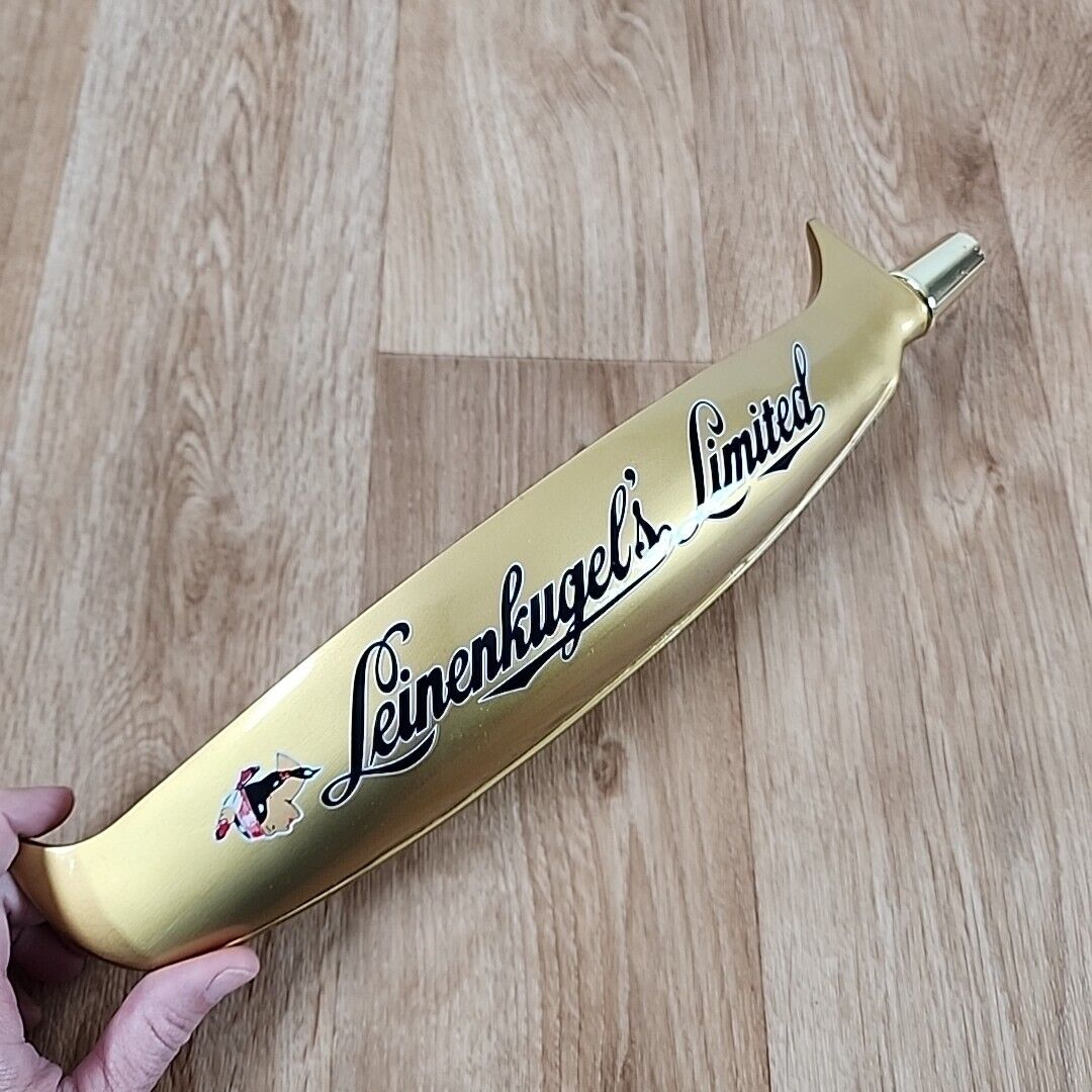 LEINIE'S Leinenkugel's limited tap handle gold canoe Home Bar Decor Rare