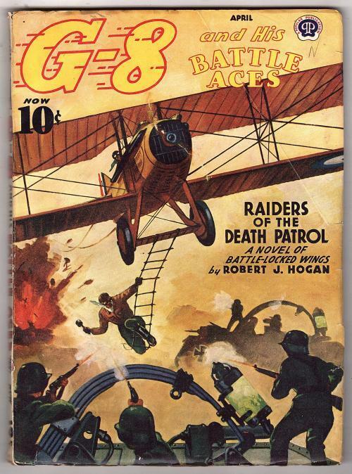 G-8 Battle Aces Apr 1942 Gould Cover Art - Raiders of the Death Patrol