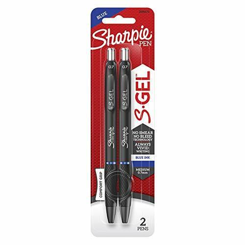 Sharpie S-Gel Blue Retractable Gel Pen 2 pack NEW Sealed 