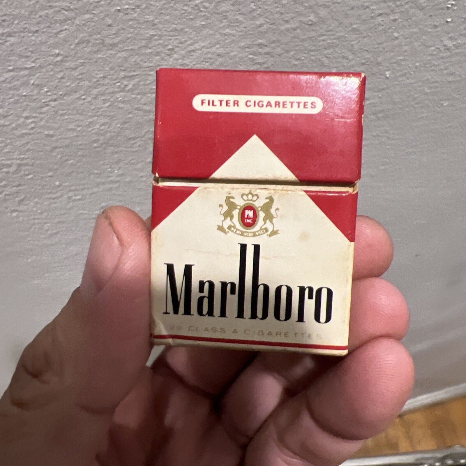 Vintage Miniature Marlboro Matchbox Including Stick Matches Antique