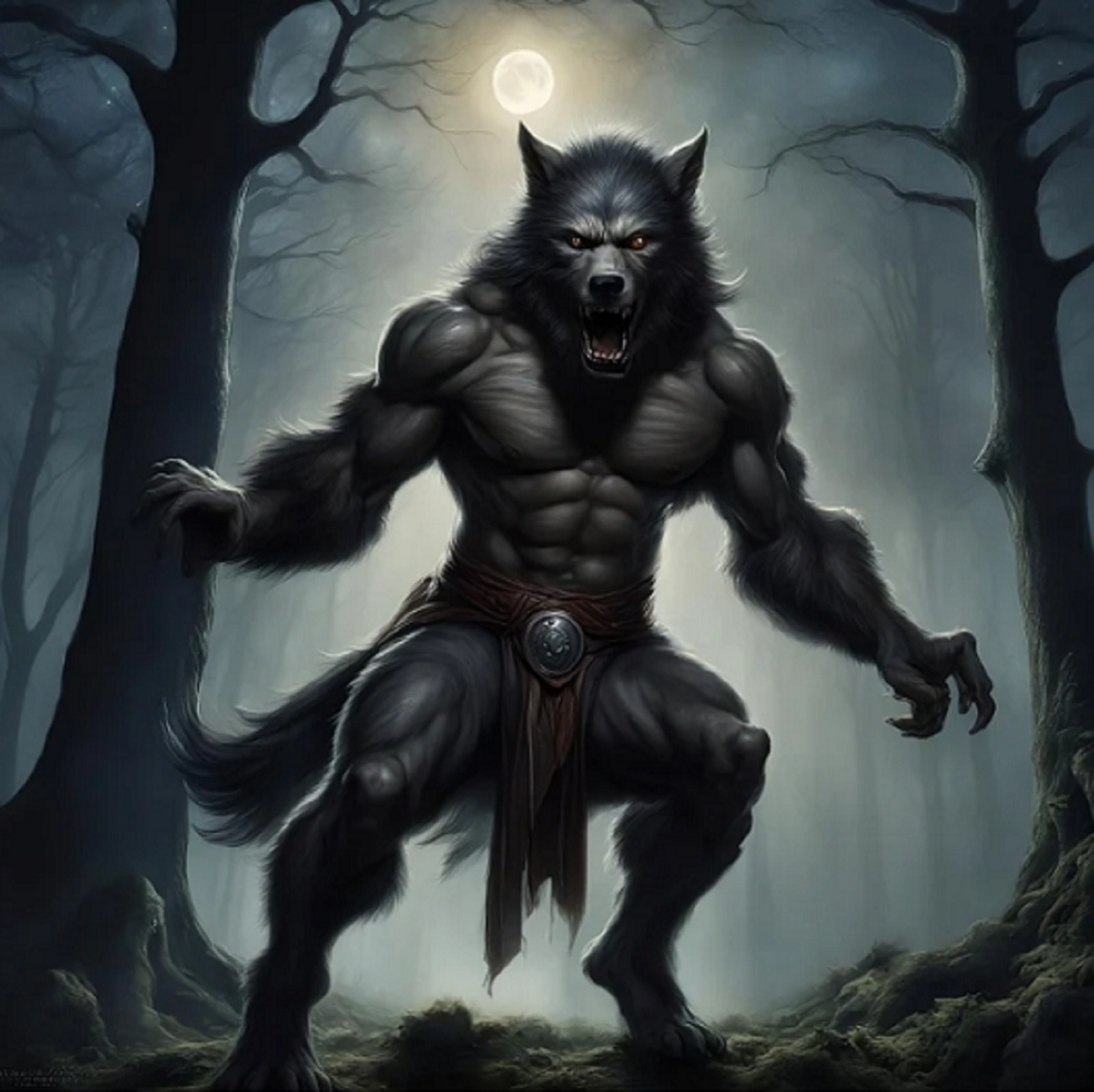 elite werewolf spell, unleash the powers of a primordial wolf demon, courage spe