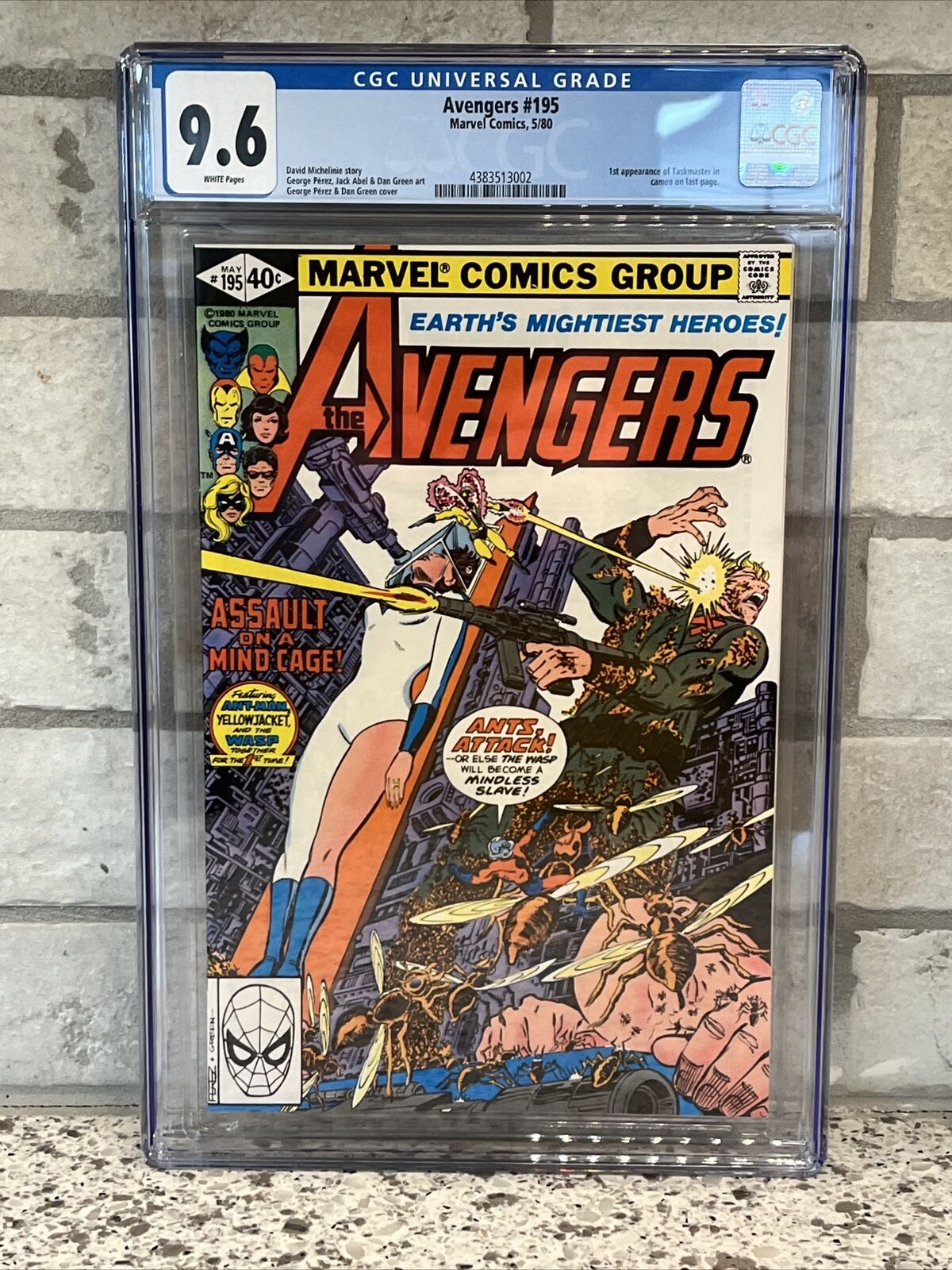 Avengers #195 CGC 9.6, 5/80, 1st Appearance of Taskmaster Marvel Comics, WP