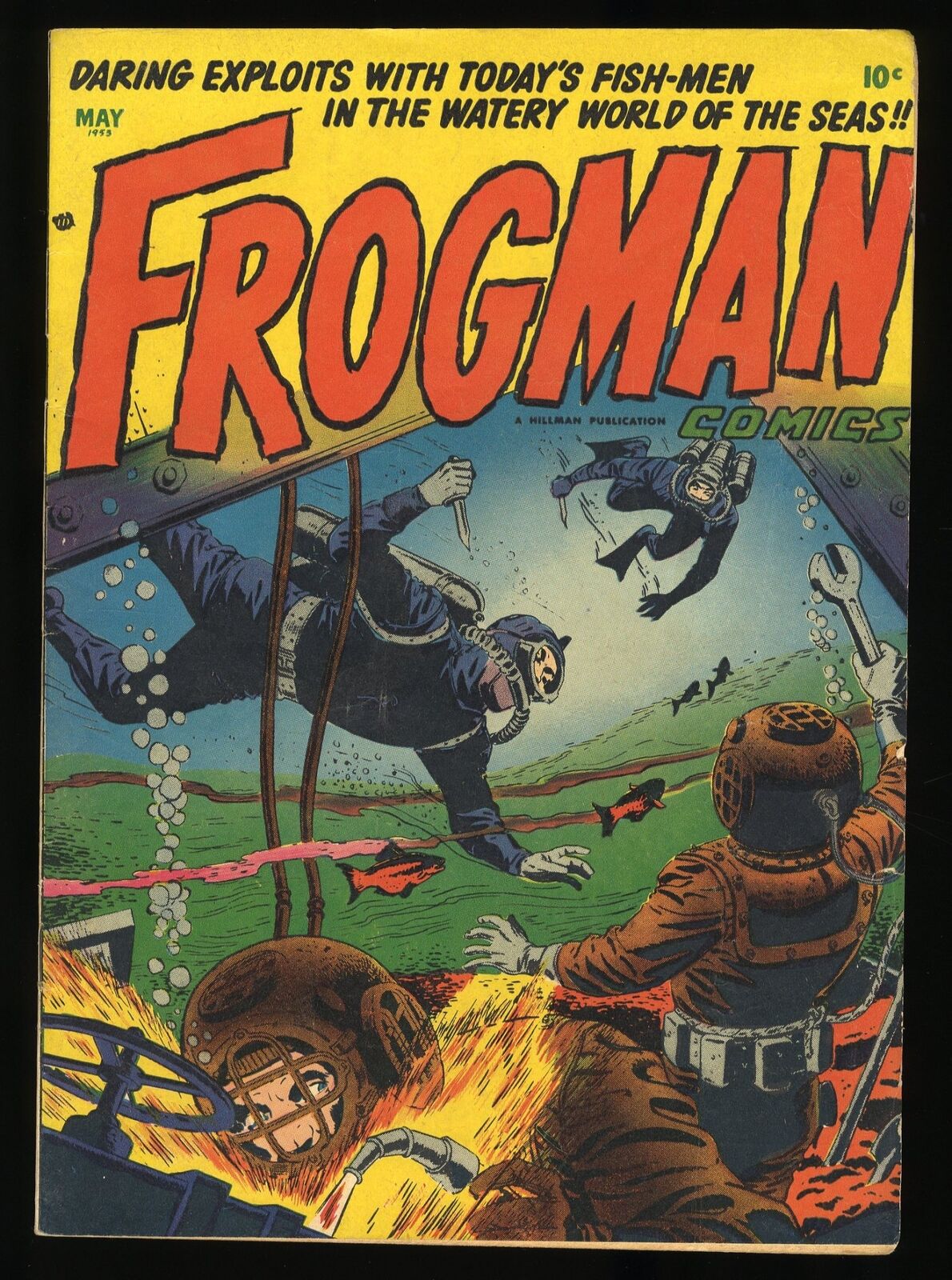 Frogman Comics (1952) #11 FN- 5.5 Cover Art by Mike Suchorsky
