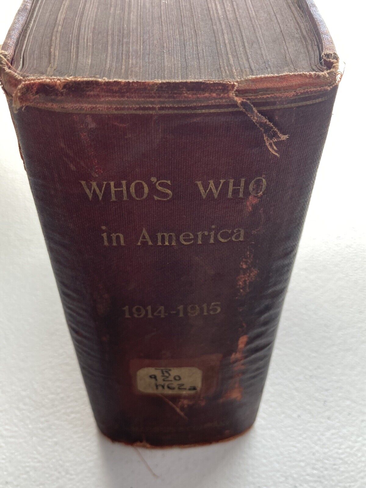 ANTIQUE 1914-1915 Who's Who In AMERICA Albert Nelson Marquis 2888 Pages Book