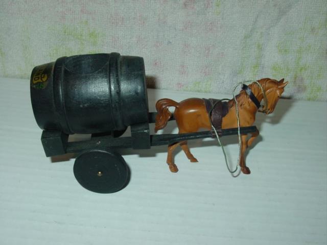 Rare Vintage Wooden : GUINNESS Beer Barrel Horse Cart Souvenir from Ireland (VG)