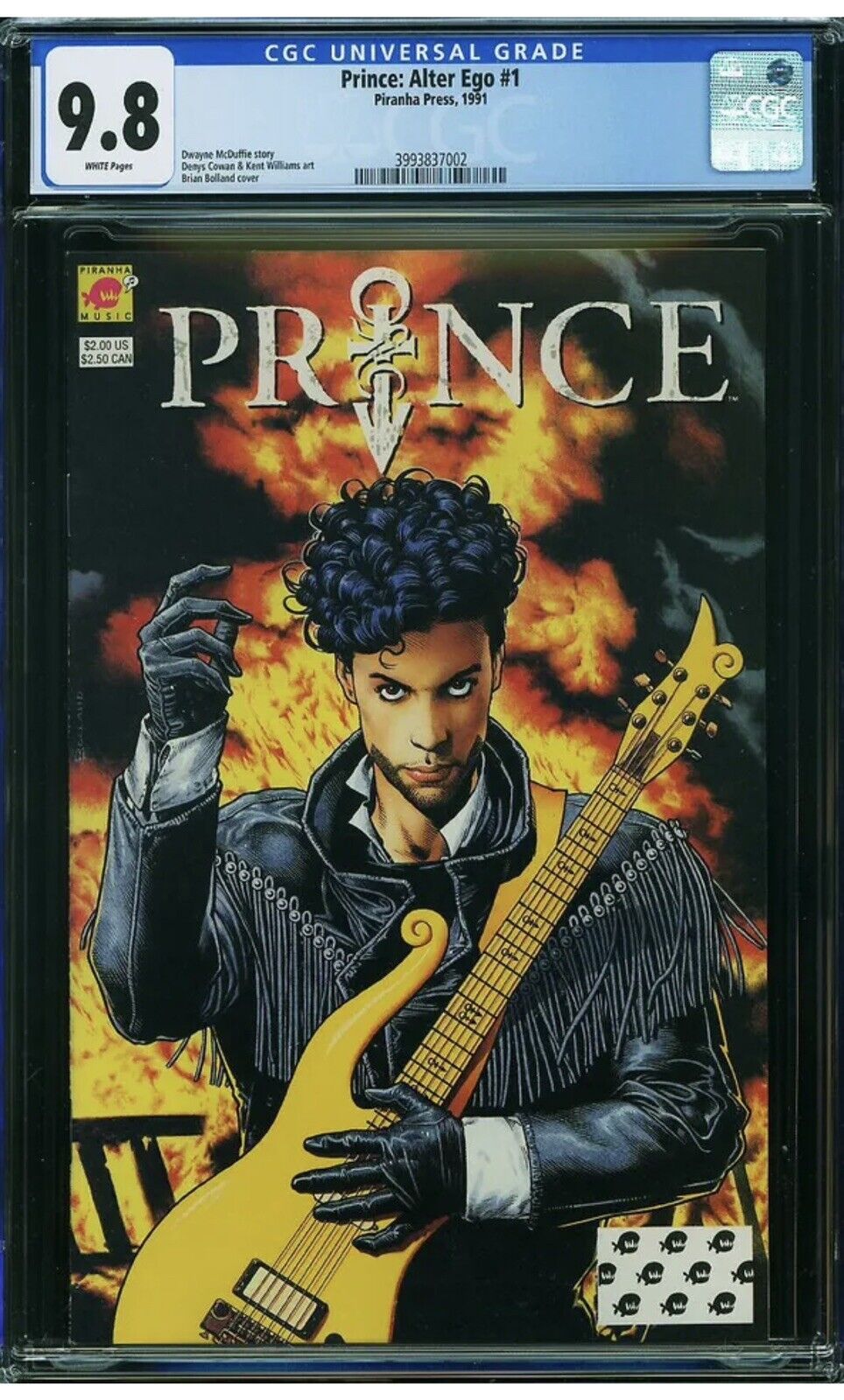Prince Alter Ego #1 CGC 9.8 P 1991 1st Print Piranha Press -RARE-only 1 On Ebay