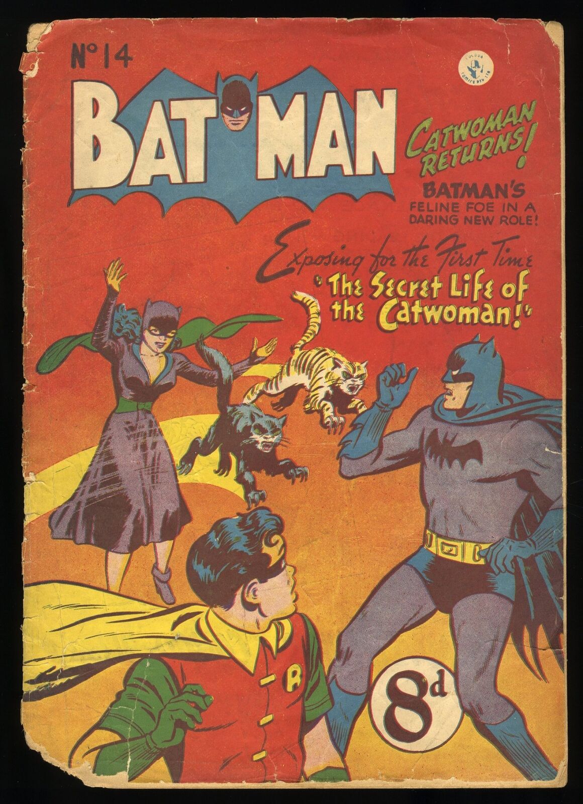 Batman #14 Fair 1.0 Australian #62 Catwoman 1st Mention of Selina Kyle