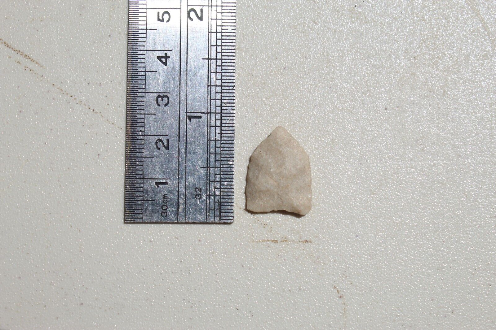 Authentic Native American arrowhead (Unfluted Folsum) found on a paleo campsite