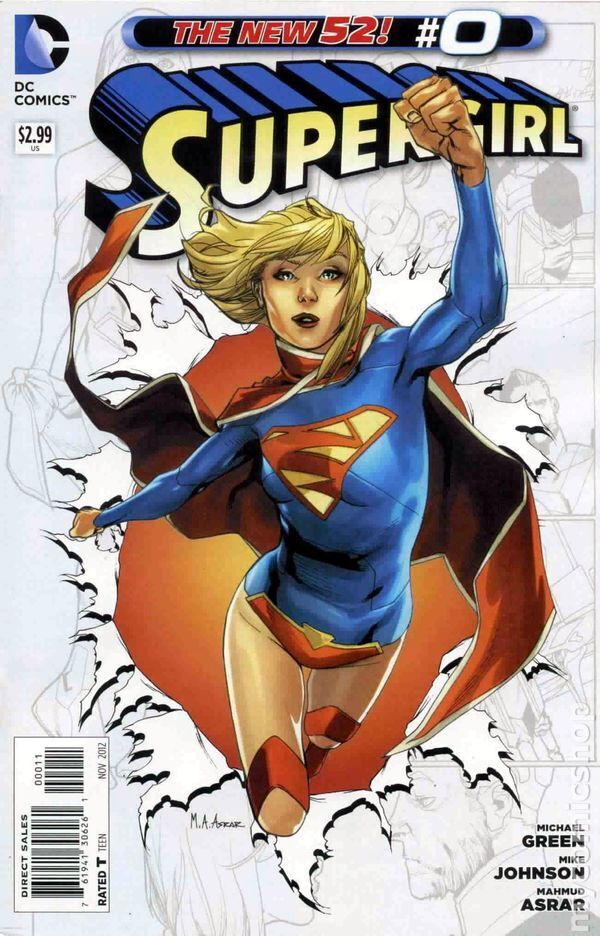 Supergirl #0 VG 2012 Stock Image Low Grade