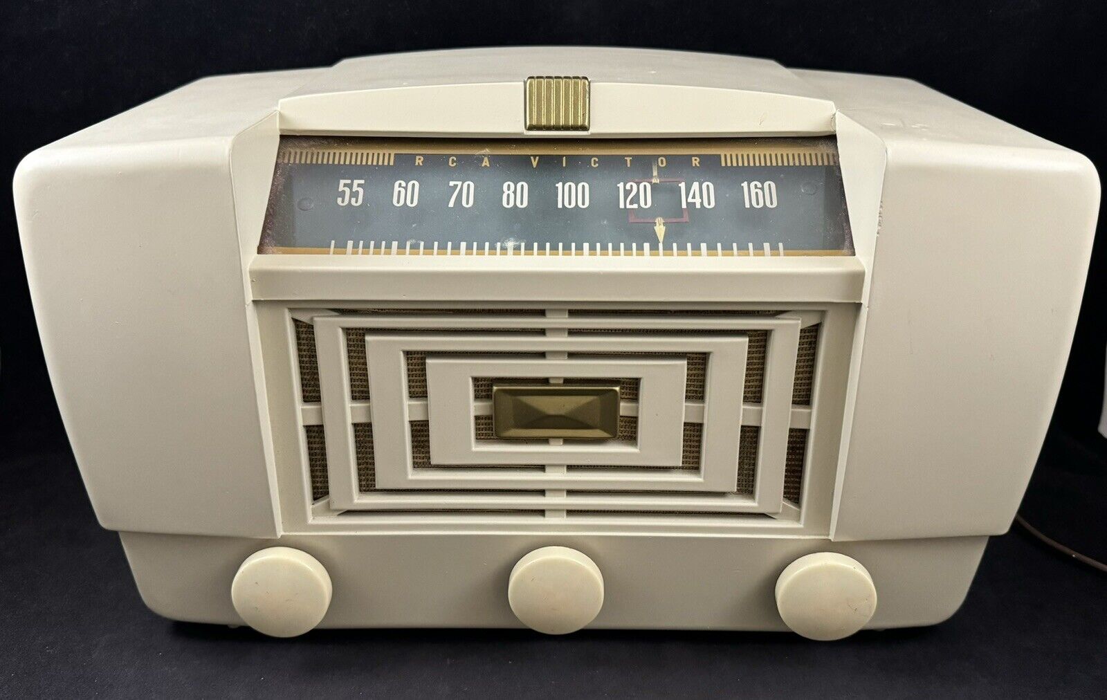Vintage 1947 RCA Victor 66X11 Superheterodyne Bakelite Vaccum Tube Radio