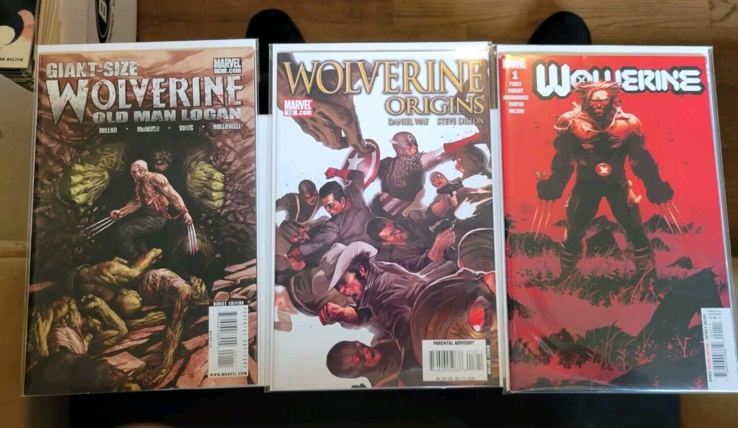 Wolverine Old Man Logan #1, Wolverine Origins #18 and Wolverine #1 (2020) All...