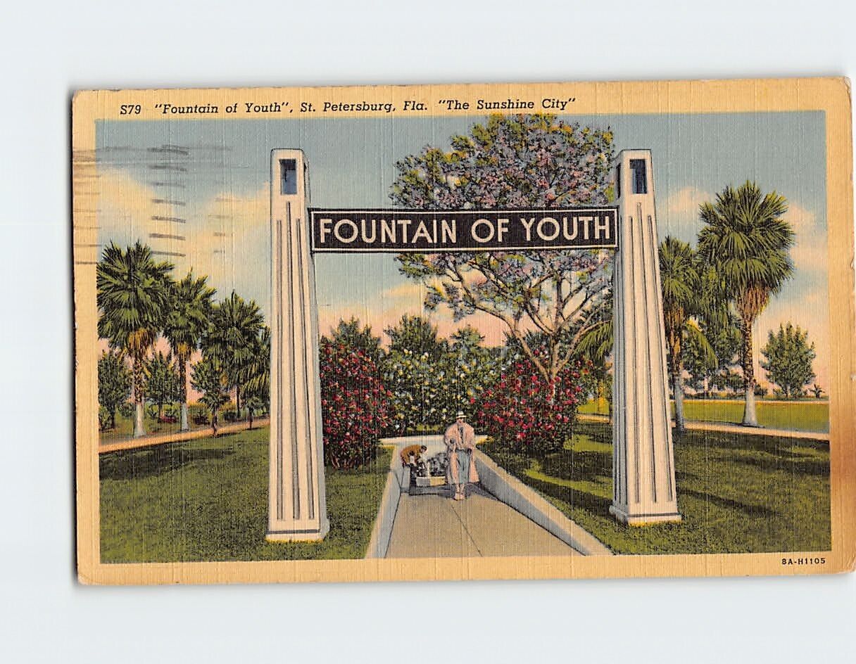 Postcard Fountain of Youth St. Petersburg Florida USA