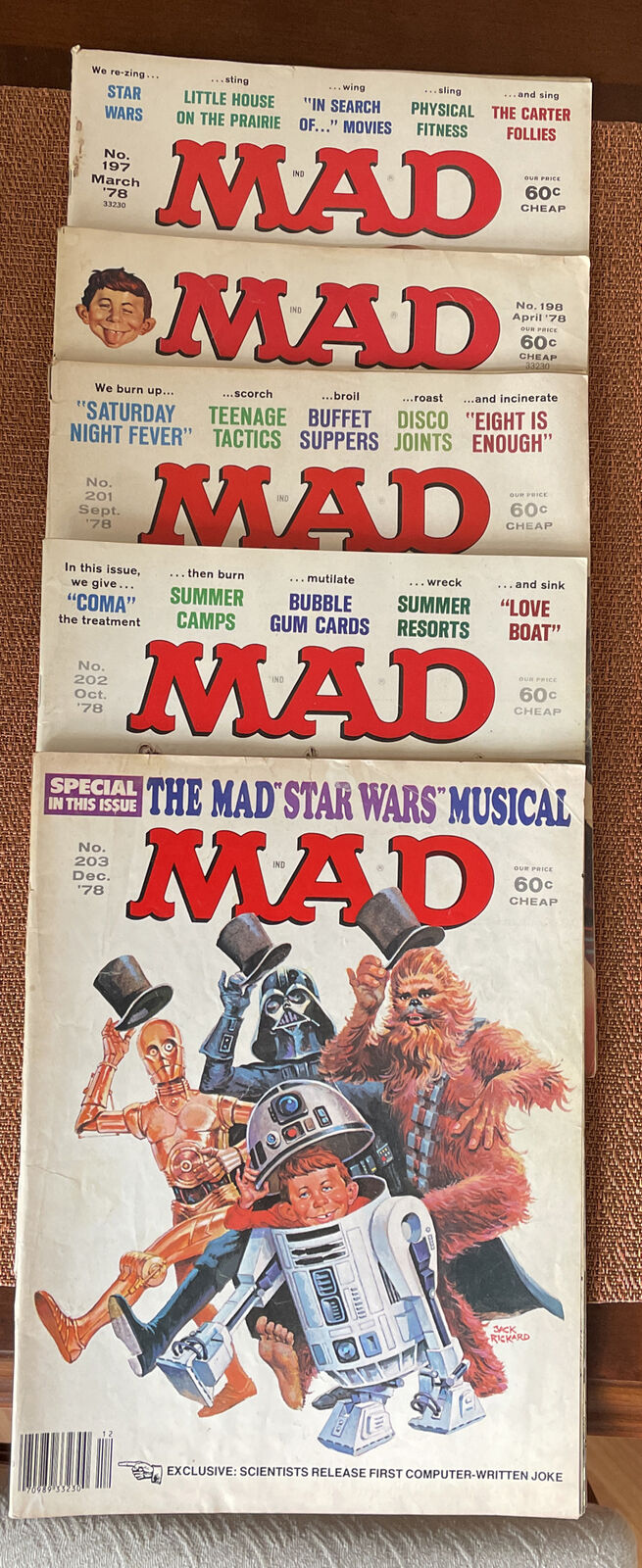 Mad Magazine Lot of 5 from 1978 for Sale - ScienceAGogo