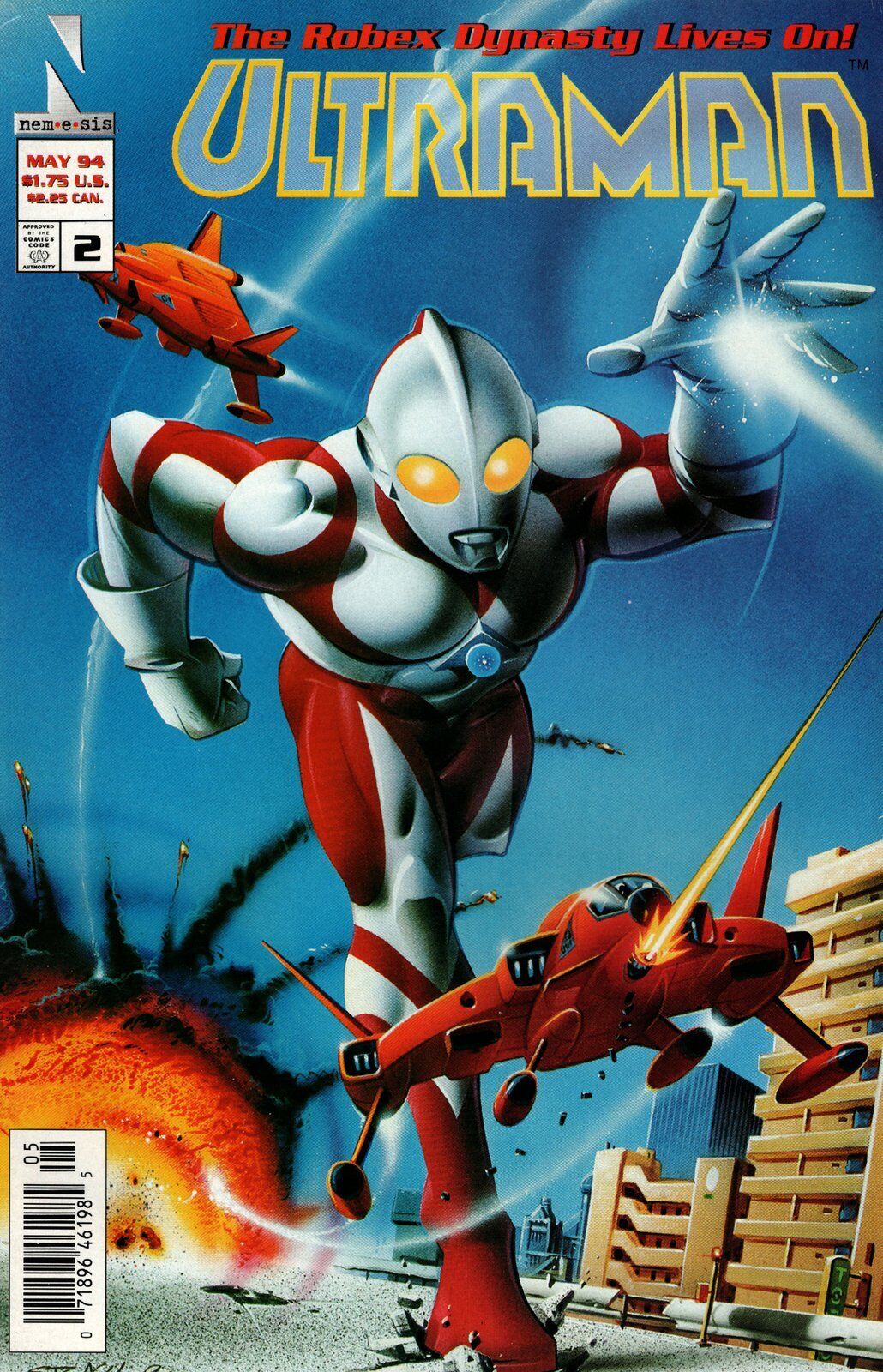 Ultraman #2 Newsstand Cover (1994) Nemesis