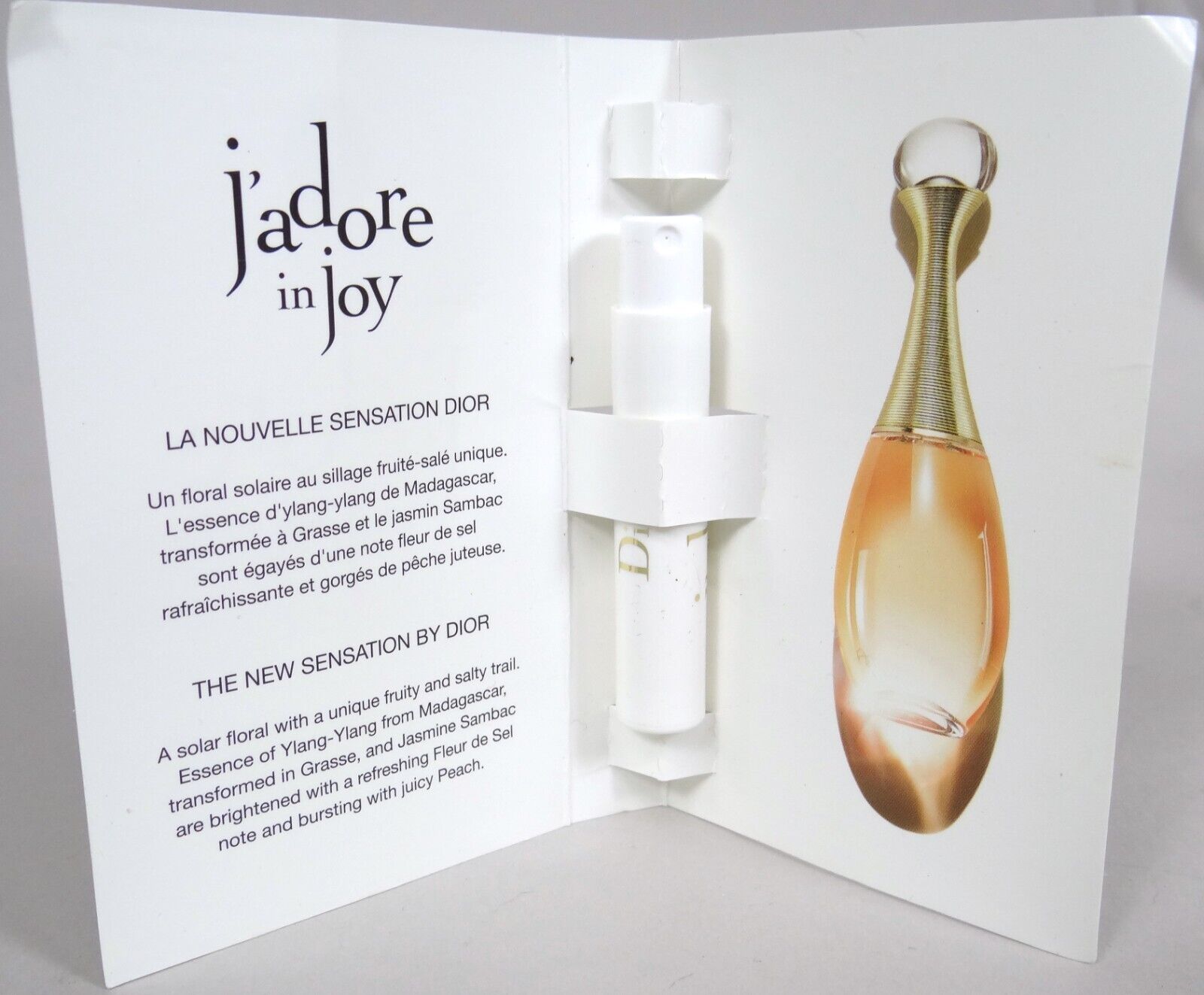 Jadore in Joy Perfume Dior EDT .03 oz Sample Vial Tester Floral Fruity Sweet