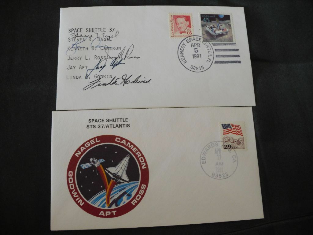 NASA Space Shuttle STS-37 Full Crew Signed Cover
