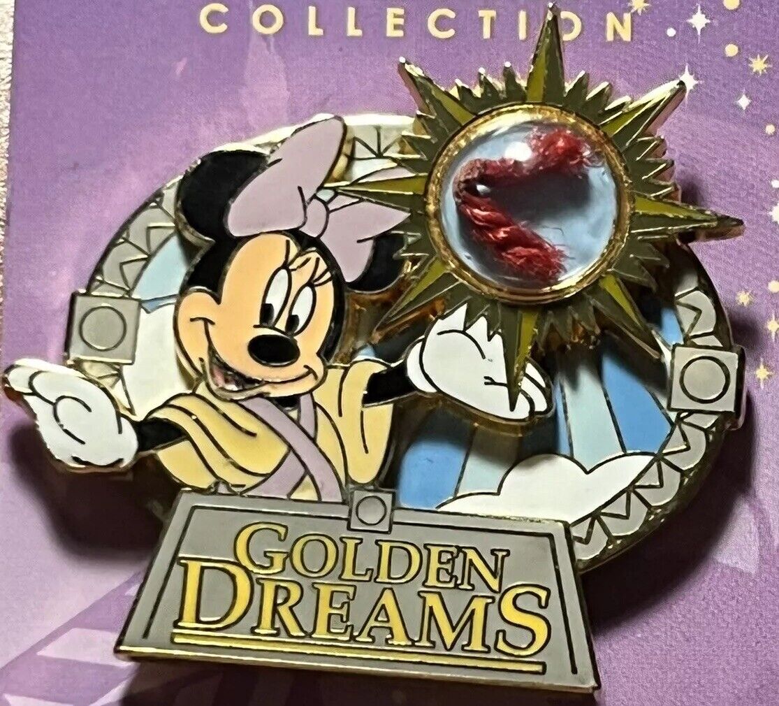 Disney Pin 2010 DLR Piece of Disney History II Golden Dreams Minnie 77544 LE NOC