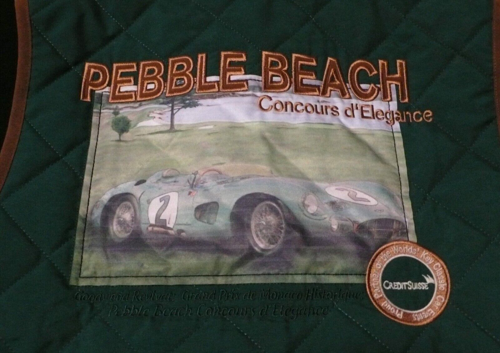 2013 Pebble Beach Concours 1959 ASTON MARTIN DBR1 Goodwood Monaco Vest XS