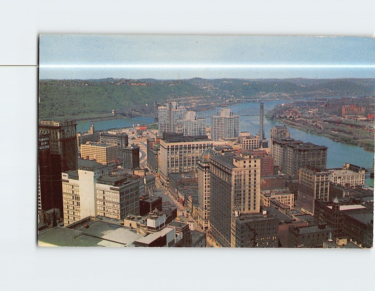 Postcard Golden Triangle Pittsburgh Pennsylvania USA