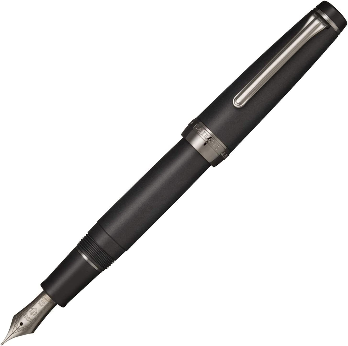 Sailor Professional Gear Black Imperial Medium Nib 21K Fountain Pen 11-3028-420