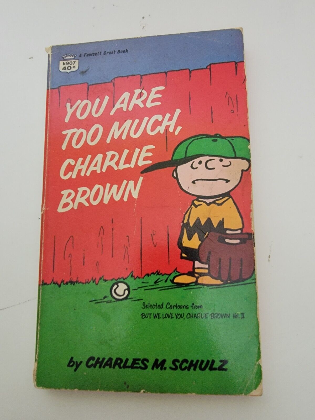 You Are Too Much Charlie Brown 1967 Vintage Book Paperback