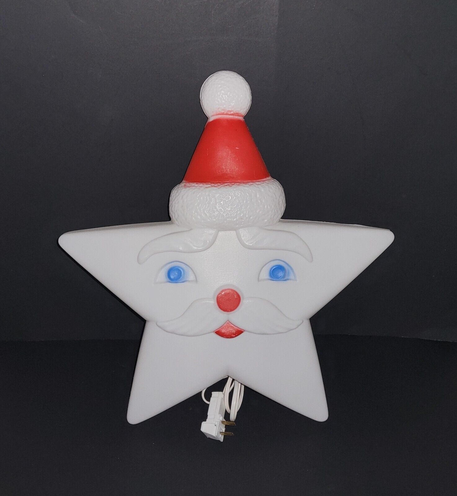 Rare SANTA CLAUS STAR SHAPED CHRISTMAS BLOW MOLD 1991 Union Products 