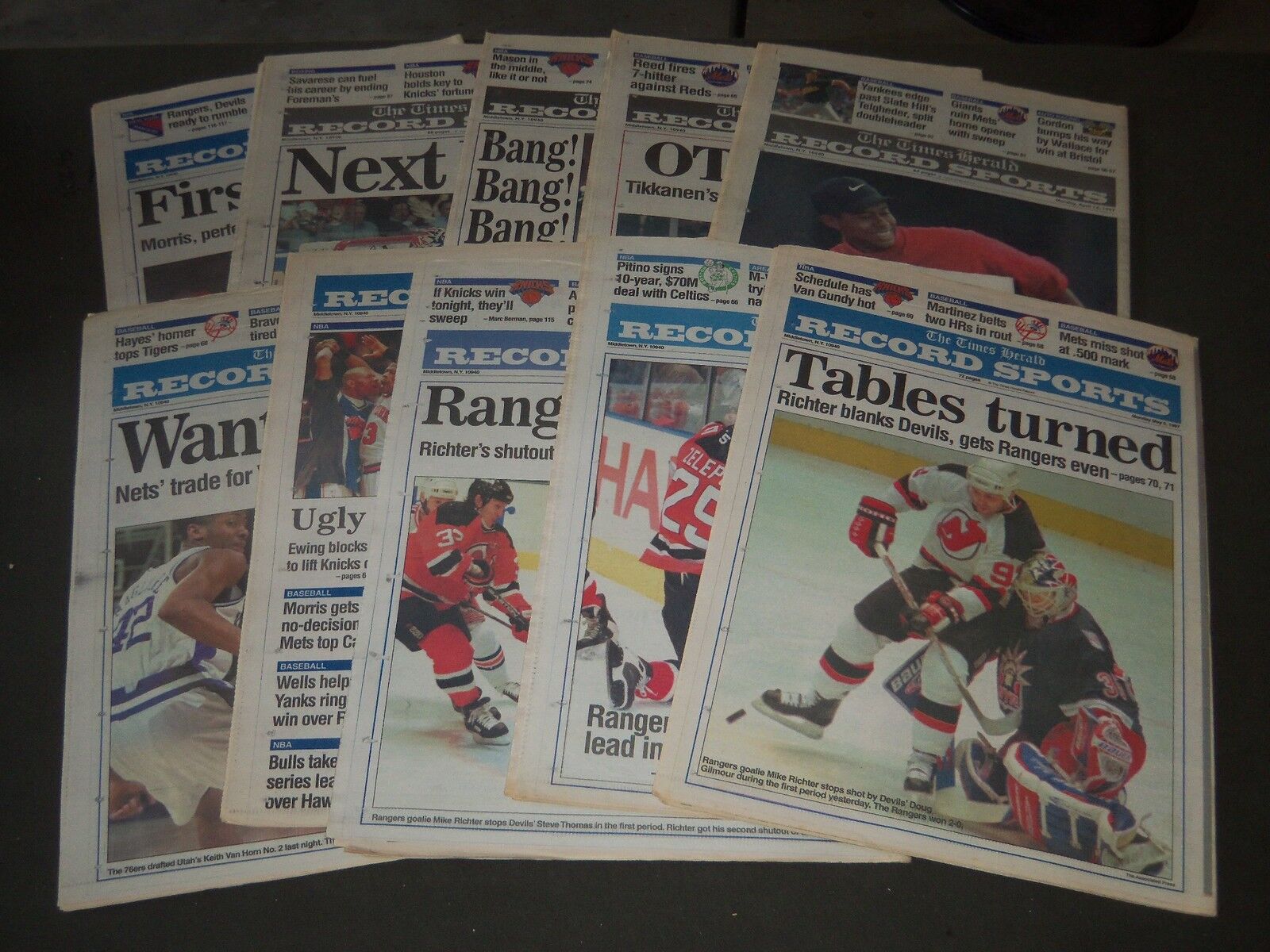 1997 TIMES HERALD RECORD SPORTS NEWSPAPER LOT OF 26 - MIDDLETOWN NY - NP 2565