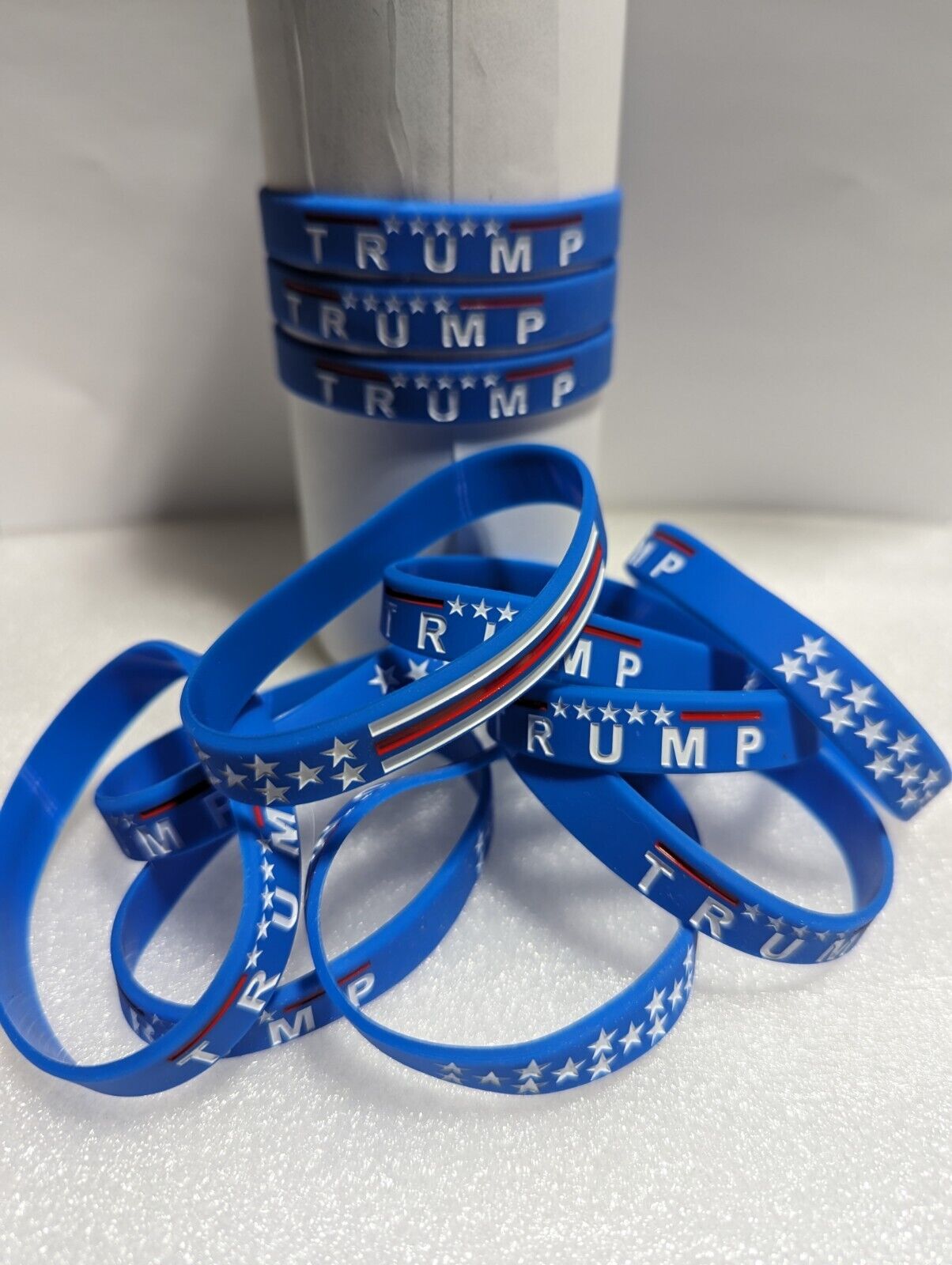 (10 Pack) Donald Trump Wristbands