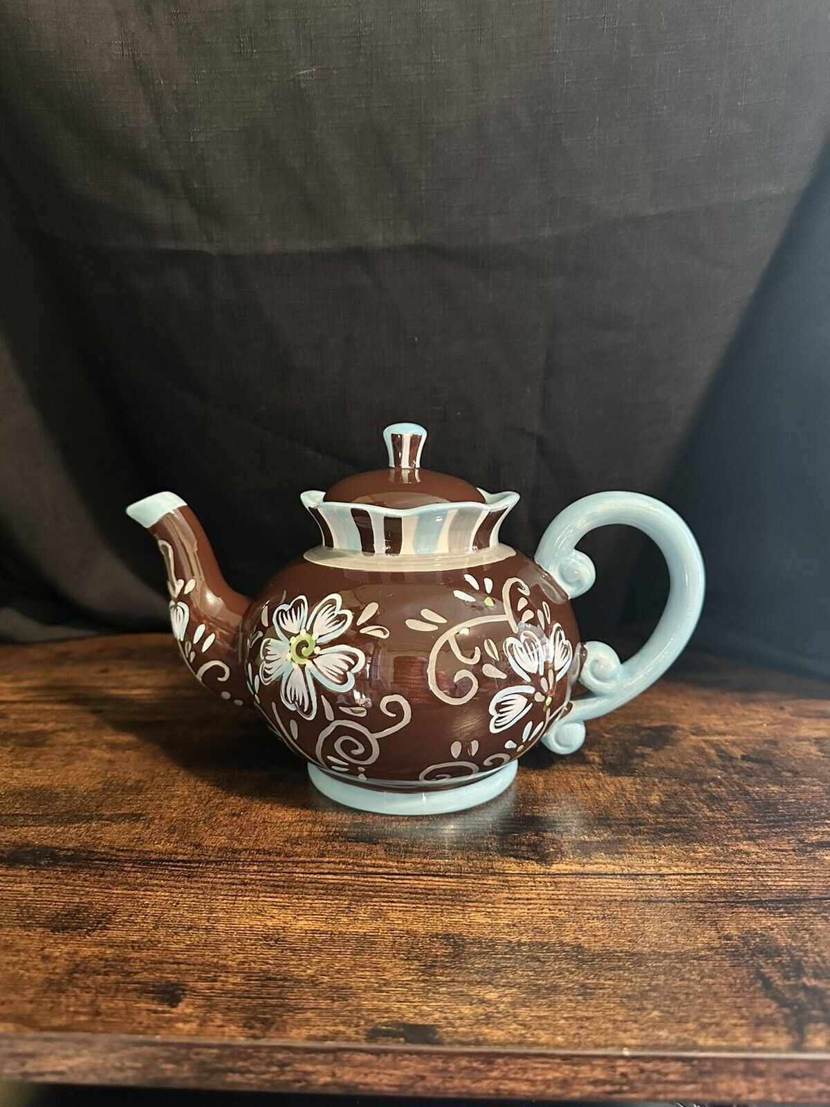 Pier 1  Imports Floral Teapot