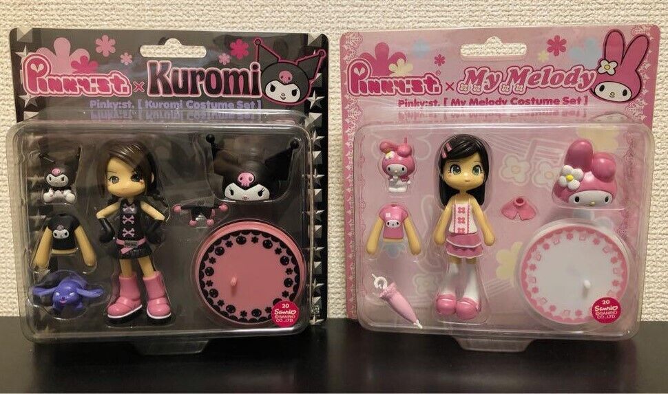 Sanrio Pinky Street x My Melody & Kuromi Costume Figure Set Pinky:st. New