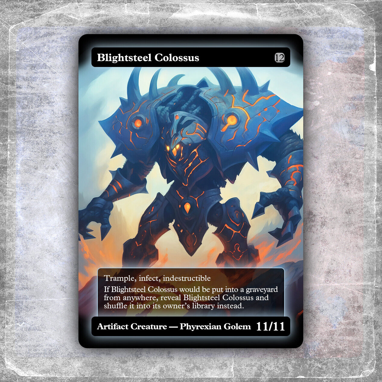 Blightsteel Colossus #4 [Alternative Custom Art] Hyperion Card