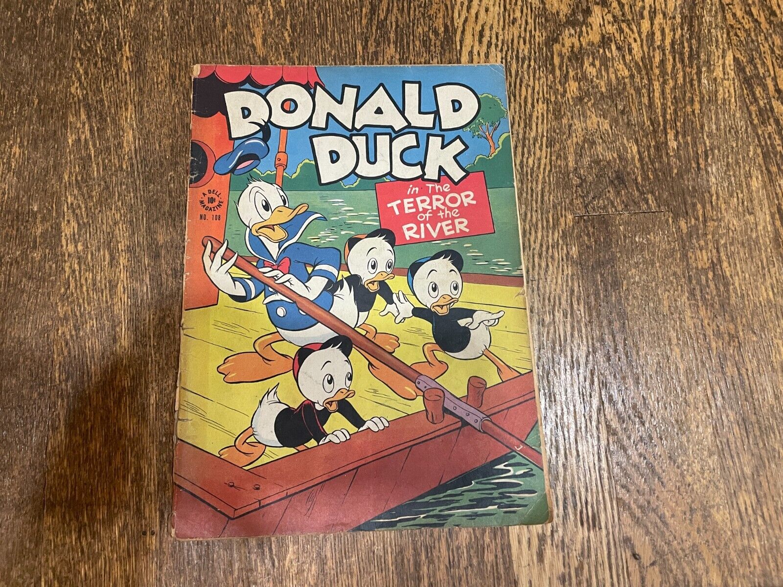 Four Color # 108 Dell Comic Walt Disney's Donald Duck in the River of Terror