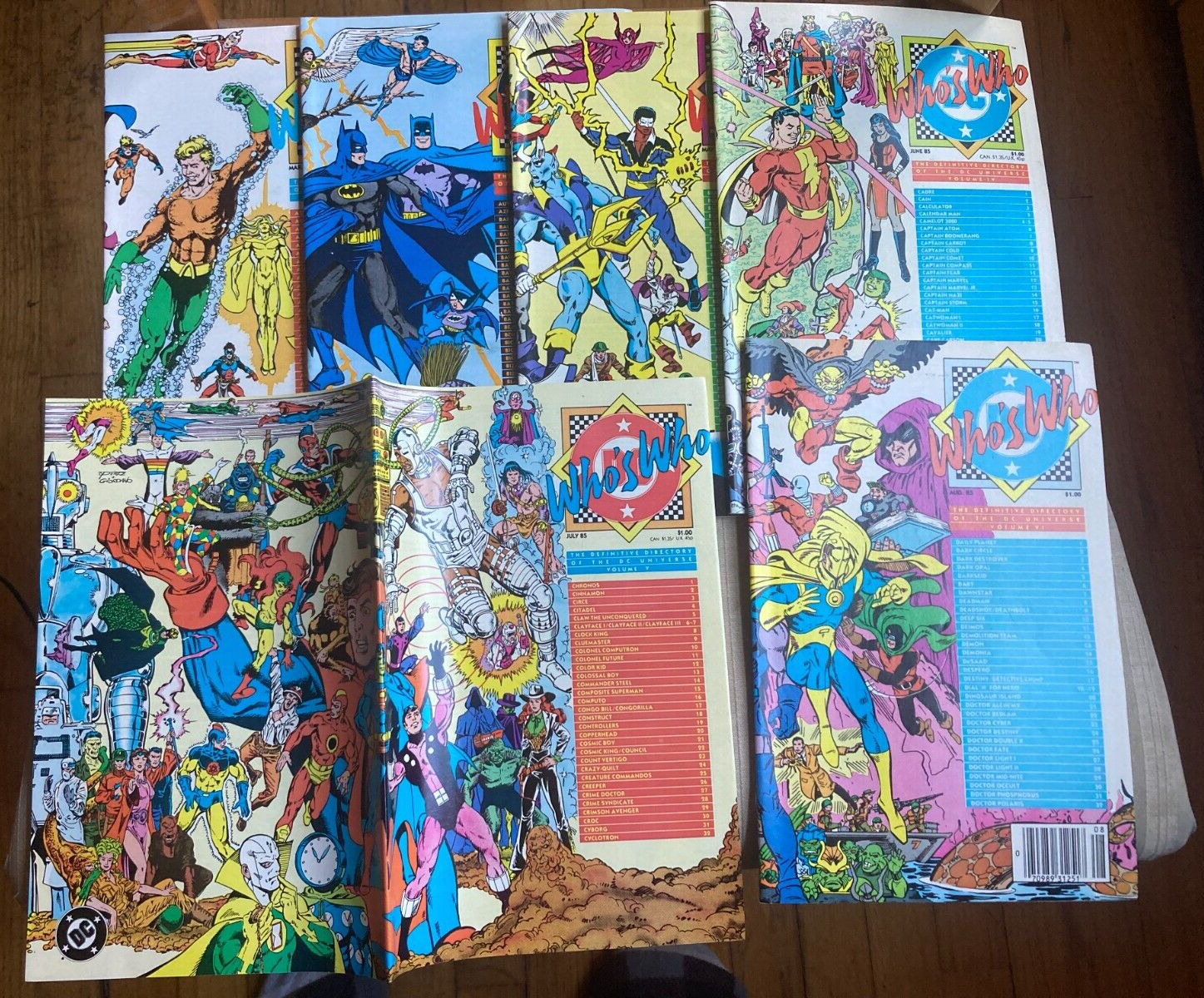 Who’s Who Definitive Guide To The Dc Comics Universe 1985-1986 Lot of 16 Comics